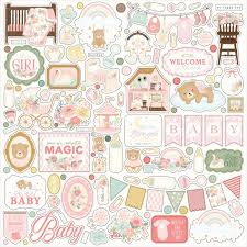 Carta Bella 12x12  Stickers  [Collection] - Little Lullibies Baby Girl