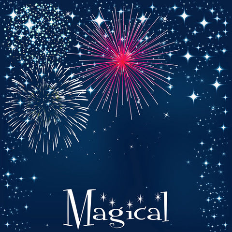 Scrapbook Customs 12x12 Paper -  Magical Fireworks