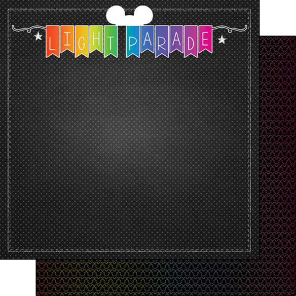 Scrapbook Customs 12x12 Paper -  Neon Light Parade