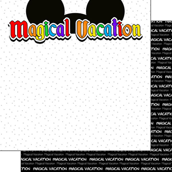 Scrapbook Customs 12x12 Paper - Magical Vacation