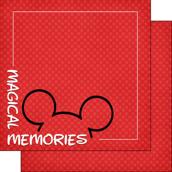 Scrapbook Customs 12x12 Paper - Magical Memories Corner