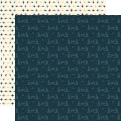 Echo Park Paper 12x12 Cardstock  [Collection] - Joy To The World - Away in the Manger