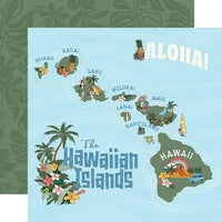 Carta Bella 12x12 Paper  [Collection] - Hawaii - Hawaii Map