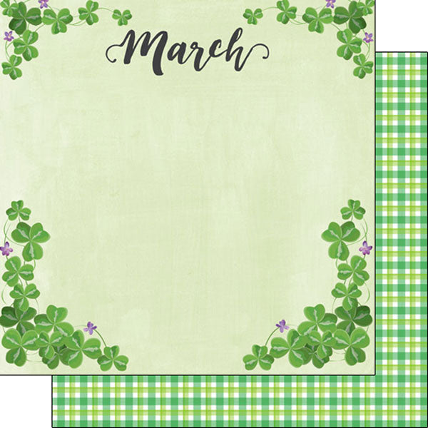 Scrapbook Customs 12x12 Paper - March Memories