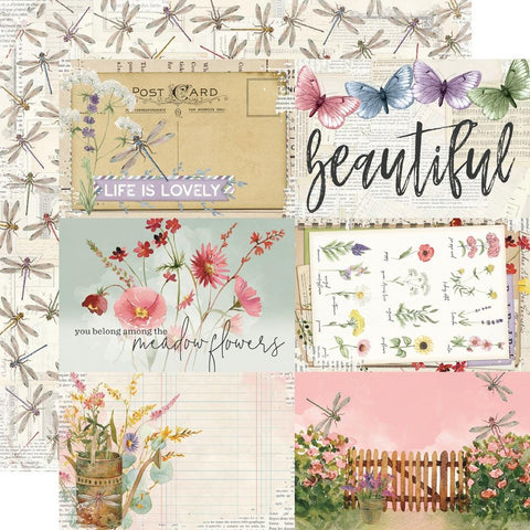 Simple Stories 12x12 [Collection ] - Simple Vintage Meadow Flowers - 4x6 Elements