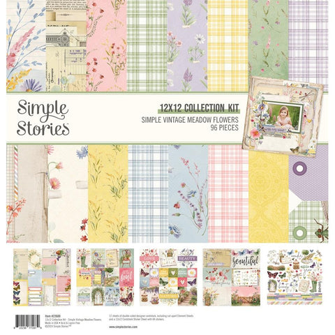 Simple Stories  12x12 Paper [Collection] - Simple Vintage Meadow Flowers