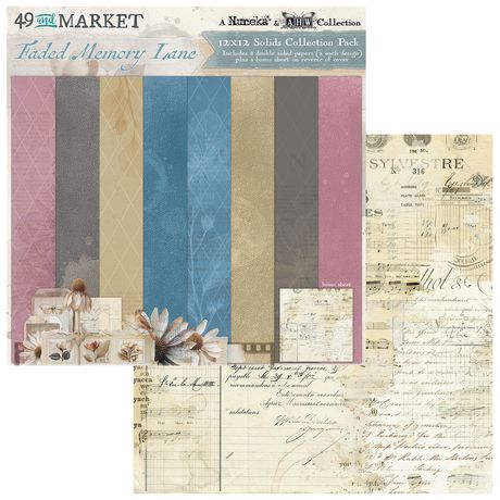 49 and Market 12x12 Solids  - Faded Memory Lane