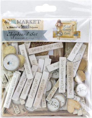 49 and Market  Chipboard Set [Collections] - Faded Memory Lane