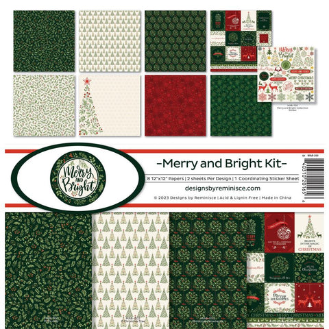 Reminisce 12x12 Collection Pack - [Collection] - Merry and Bright Kit