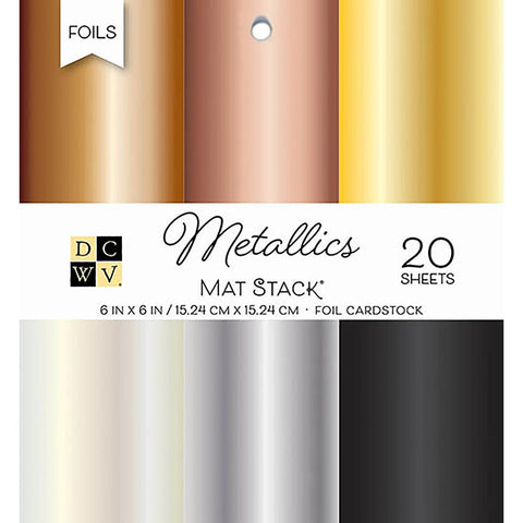 Copy of DCWV 6x6  Cardstock Mat Stack Solid Metallic
