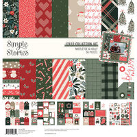 Simple Stories  12x12 Paper [Collection] - Mistletoe & Holly