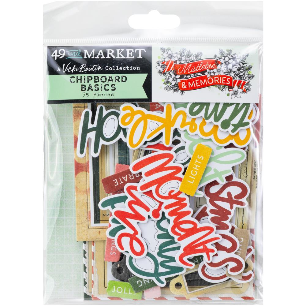 49 and Market  Chipboard Basics[Collections] - Mistletoe & Memories