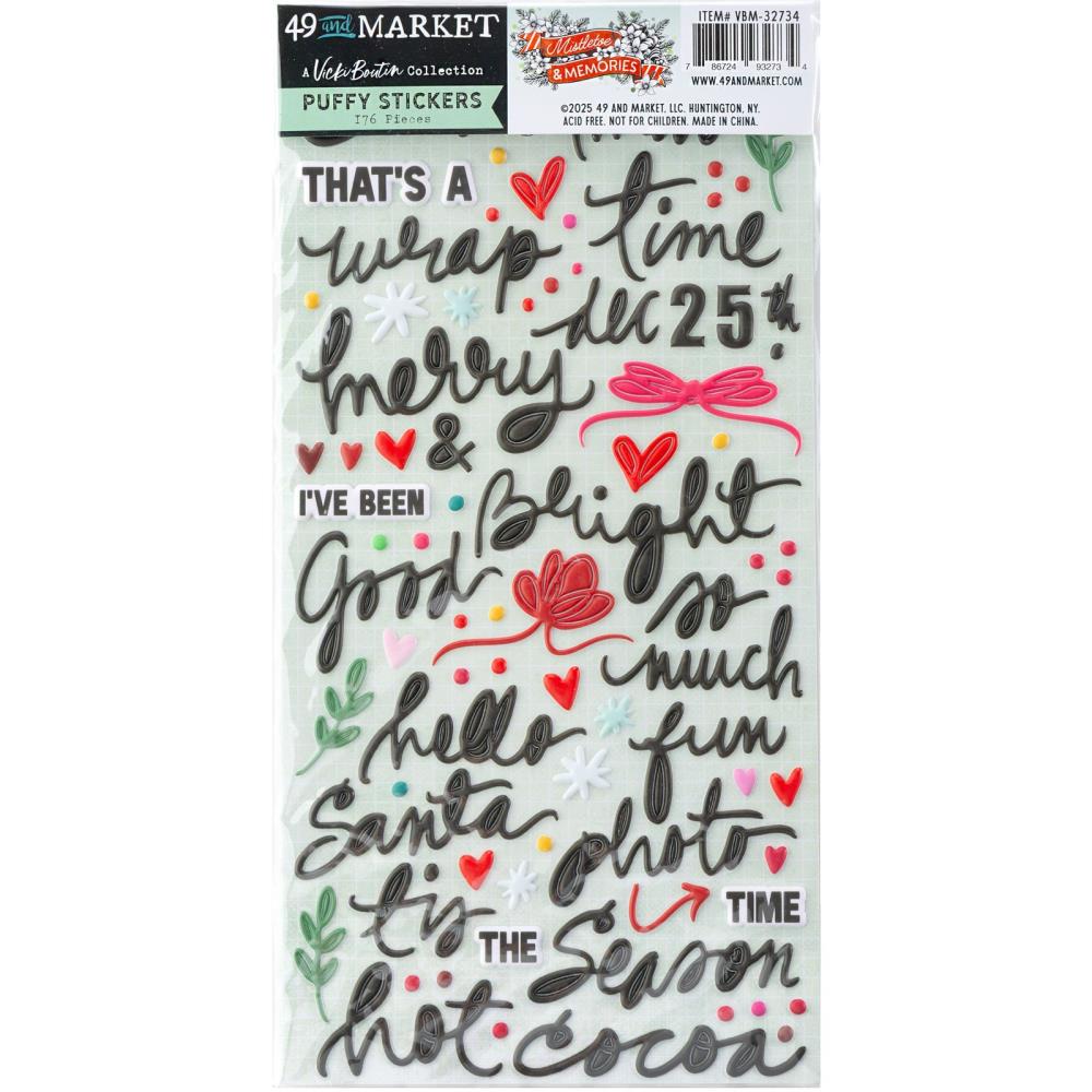 49 and Market  Puffy Stickers [Collections] - Mistletoe & Memories