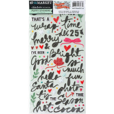 49 and Market  Puffy Stickers [Collections] - Mistletoe & Memories