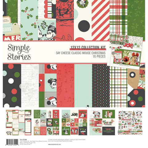 Simple Stories  12x12 Paper [Collection] - Say Cheese Classic Mouse Christmas