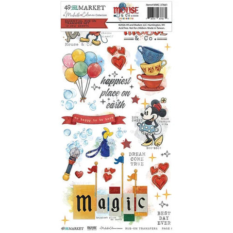 49 and Market  Essential Rub On Transfers [Collections] - Mouse & Co