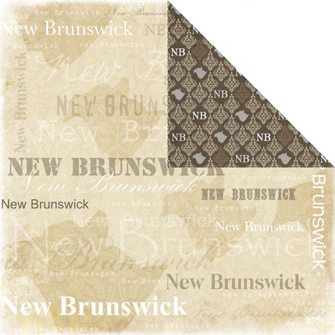 Scrapbook Customs 12x12 Paper - New Brunswick  Lovely