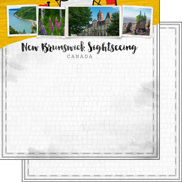 Scrapbook Customs 12x12 Paper - New Brunswick  Sights