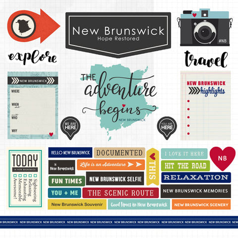 Scrapbook Customs Sticker - New Brunswick Adventure Sticker