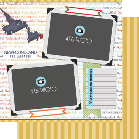 Scrapbook Customs 12x12 Paper - Newfoundland Quick Page Journal