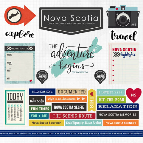 Scrapbook Customs Sticker - Nova Scotia Adventure Sticker