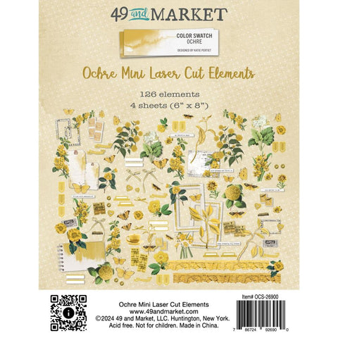 49 and Market  Mini Laser Cut Elements [Collection]  - Color Swatche Ochre