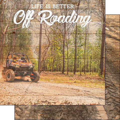 Scrapbook Customs 12x12 Paper - Off Roading