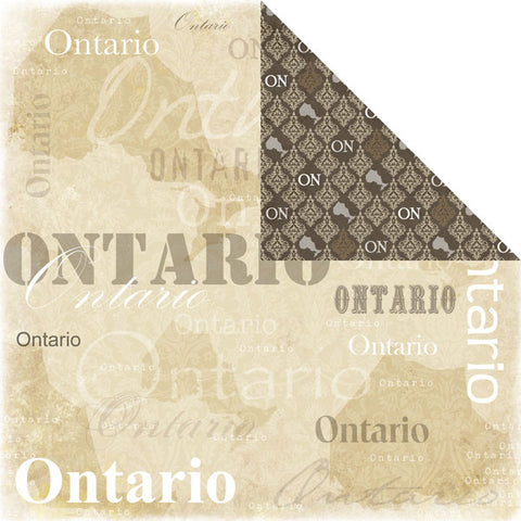 Scrapbook Customs 12x12 Paper - Ontario Lovely