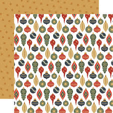 Carta Bella 12x12 Paper  [Collection] - Christmas In The City - Painted Ornaments