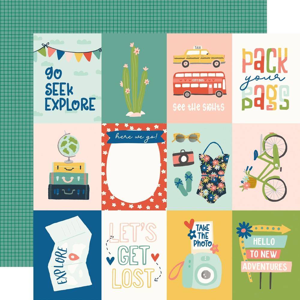 Simple Stories 12x12 [Collection ] - Pack Your Bags  - 3x4 Elements