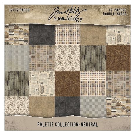 Tim Holtz Idea - ology - Palette Collection - Neutral 12x12)