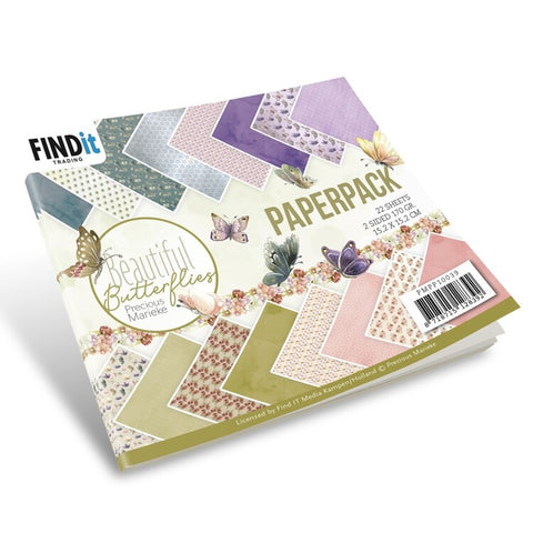 Find It [Precious Marieke]  6x6 Paper Pad - Beautiful Butterflies