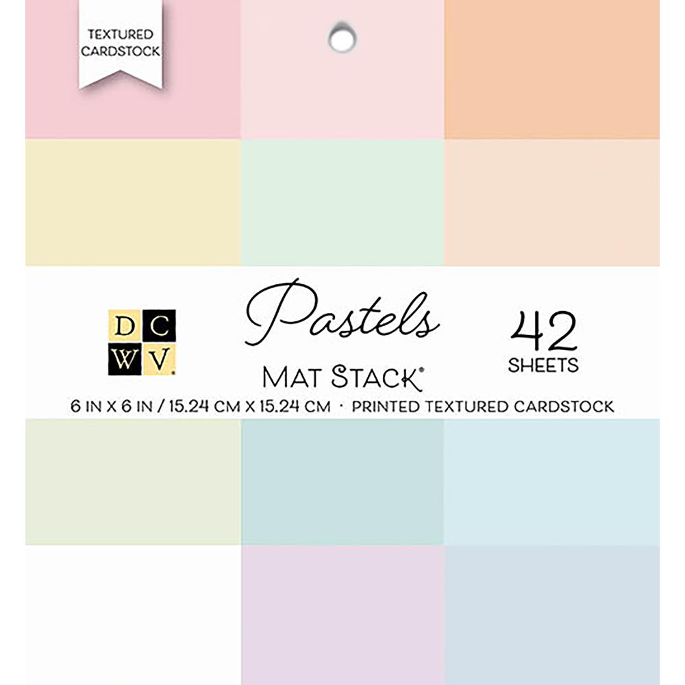 Copy of DCWV 6x6  Cardstock Mat Stack Pastels