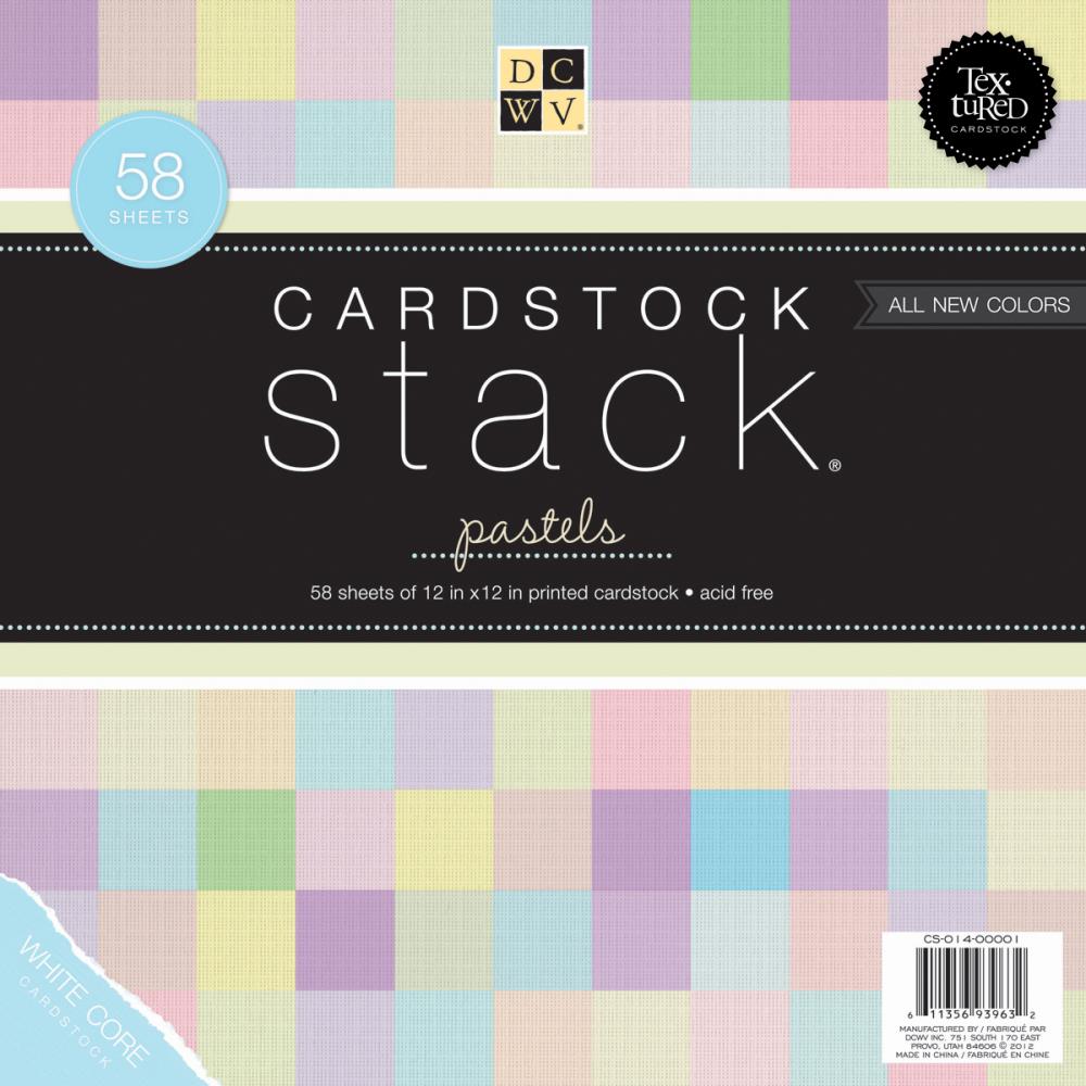 DCWV 12x12 Cardstock Stack -   Pastels