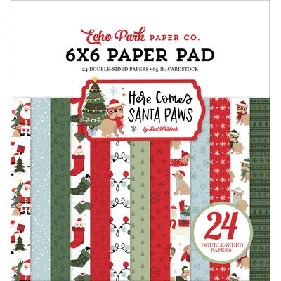Echo Park 6x6 Paper  [Collection] - Here Comes Santa Paws