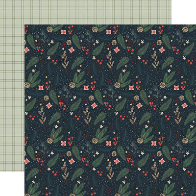Carta Bella 12x12 Paper  [Collection] - Christmas In The City - Peace On Earth Pines