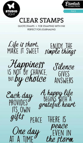 Studio Light Clear Stamps - Peace Essentials