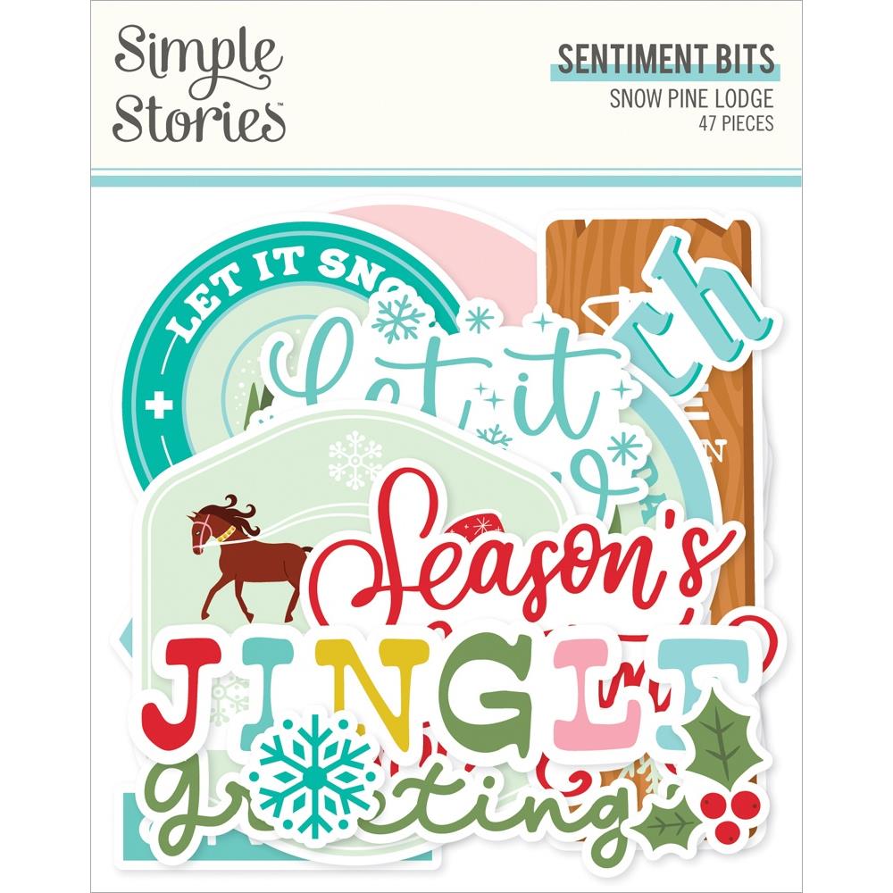 Simple Stories Sentiment Bits  [Collection] - Snow Pine Lodge