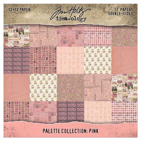 Tim Holtz Idea - ology - Palette Collection - Pink 12x12)