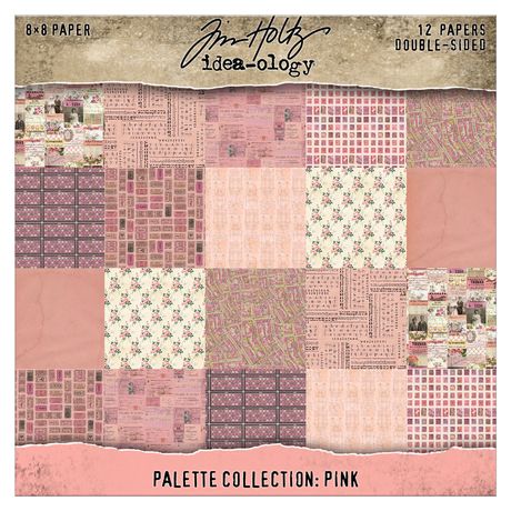 Tim Holtz Idea - ology - Palette Collection - Pink 8x8
