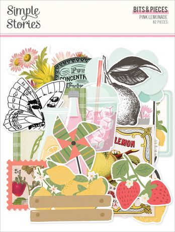 Simple Stories  Bits & Pieces  [Collection] - Pink Lemonade