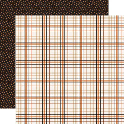 Carta Bella 12x12 Paper  [Collection] - Handmade Halloween - Halloween Plaid