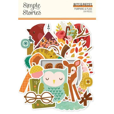 Simple Stories  Bits & Pieces [Collections] - Pumpkins & Plaid