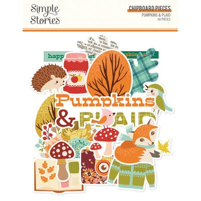 Simple Stories Chipboard Pieces [Collections] - Pumpkins & Plaid