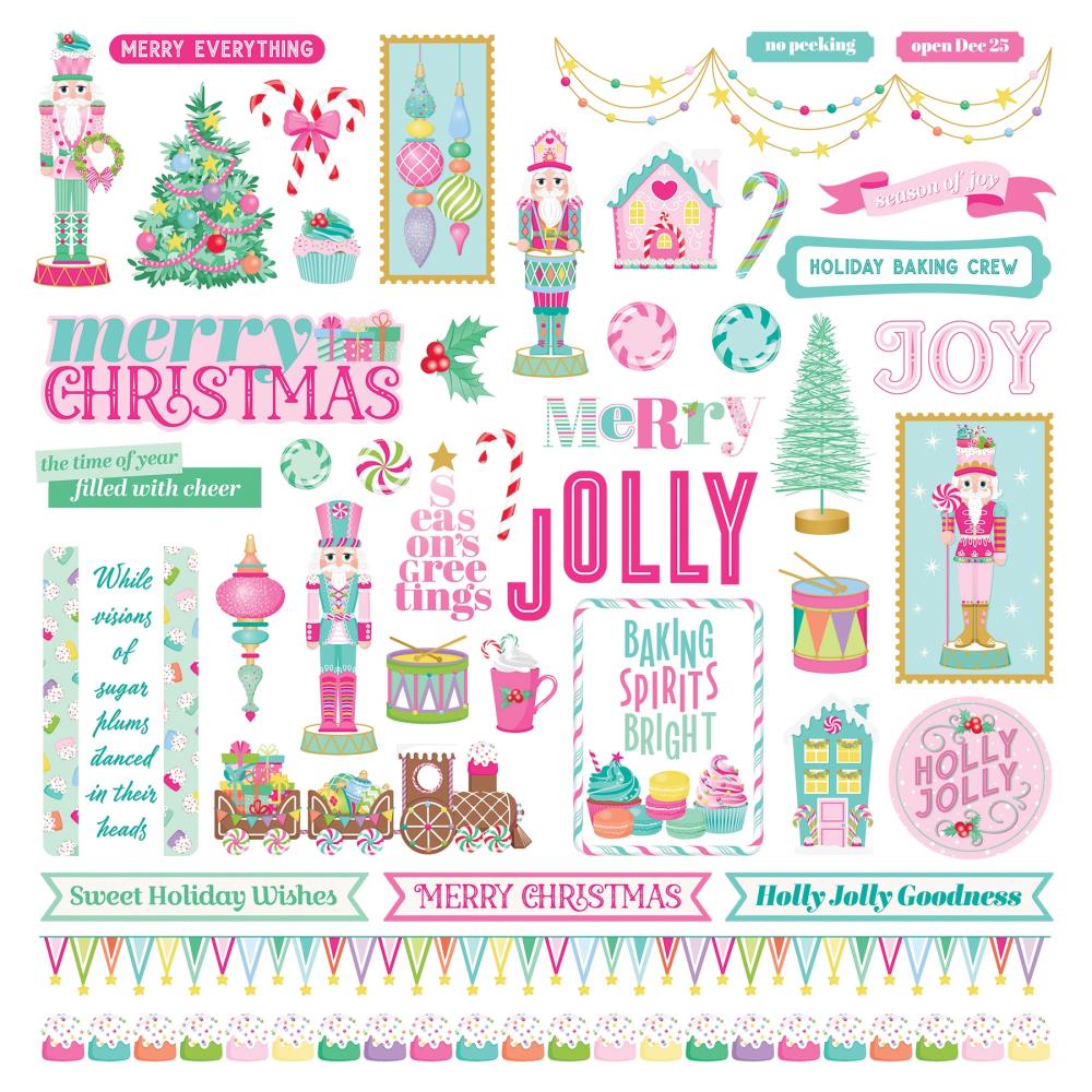 Photoplay 12x12 Stickers [Collection] - Sugar Plum Christmas