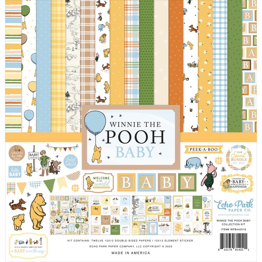 Echo Park 12x12 Paper  [Collection] - Winnie The Pooh Baby
