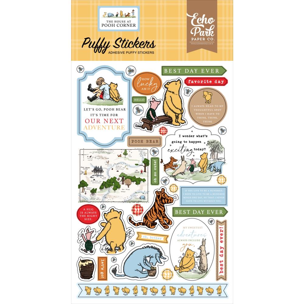 Echo Park Puffy Stickers [Collection] - The House at Pooh Corner