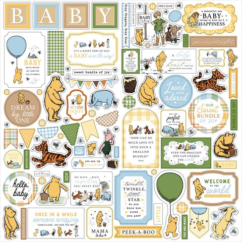 Echo Park 12x12  Stickers  [Collection] - The House At Pooh Corner