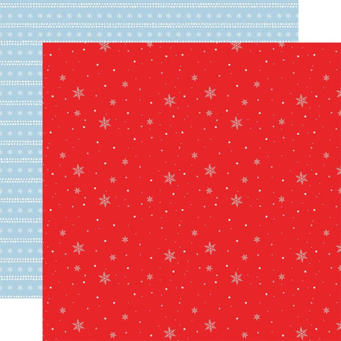 Echo Park 12x12 Paper - [Collection] - Winnie The Pooh Christmas - Grand Snowflakes