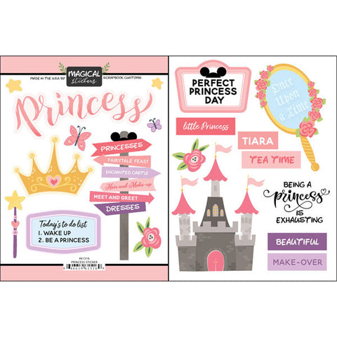 Scrapbook Customs  -  Princess Sticker